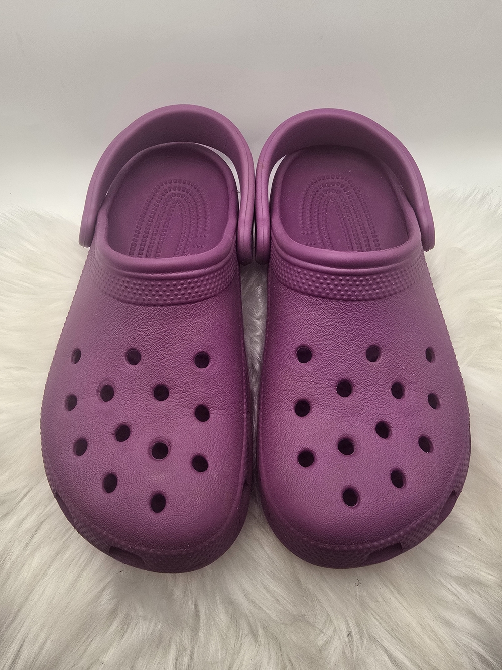 CROCS Classic Slip-On Clogs in Purple